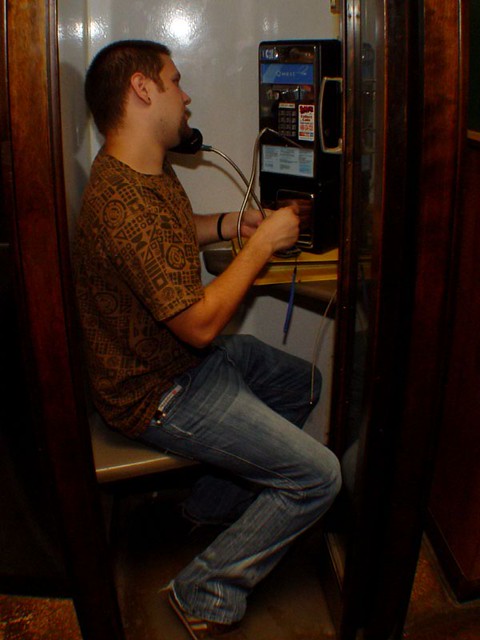 Calling Jeff in a phone booth