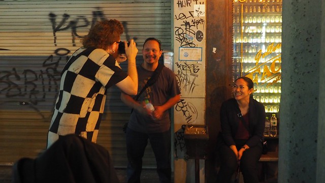 Hanging out and shooting photos with Pimm after the event