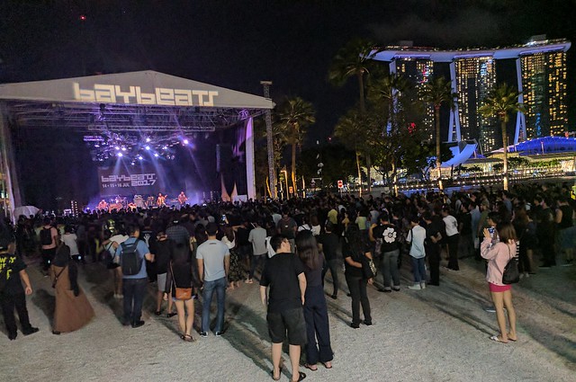 This punk/metal festival was going on just outside of the street food place. It was pretty hilari...