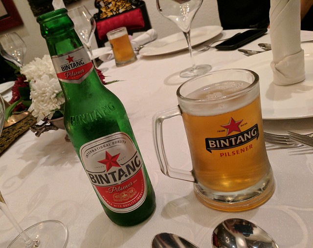 Trying some Indonesian beer.