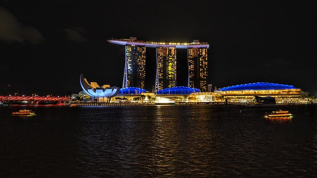 The Marina Bay Sands at night