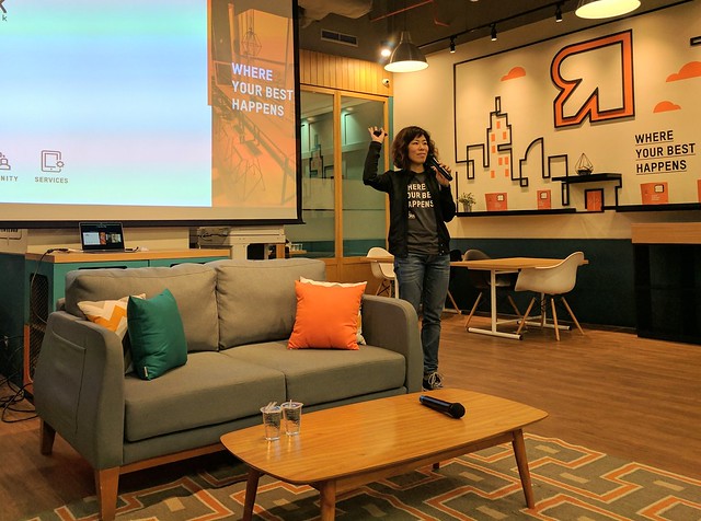 Vanessa, the founder of rework, kicks off our event