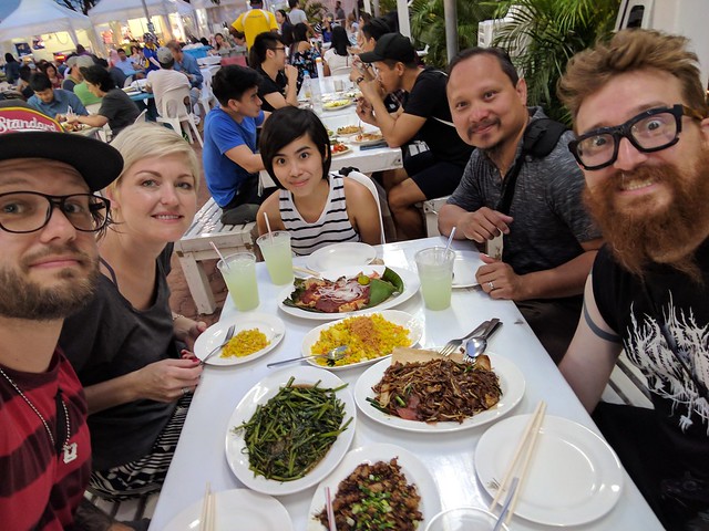 stingray, some sort of sea beans, satays, and a bunch of other awesome stuff