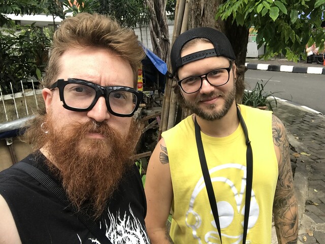 Probably the only white people in the entire neighborhood. We definitely stood out.