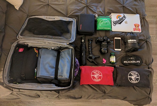 Ready for 18 days in Asia. Carry-on only.