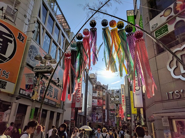 Doin some shopping on a beautiful day