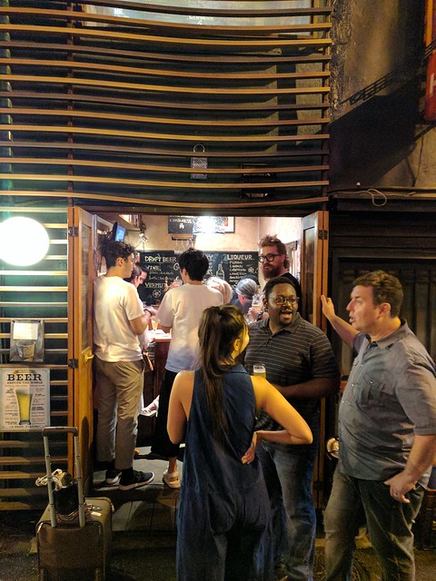 Hangin at this tiny Shibuya bar with some rad folks