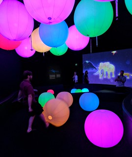 Art - Every one of these inflatable balls were interactive. Kicking them made them light up and interac...