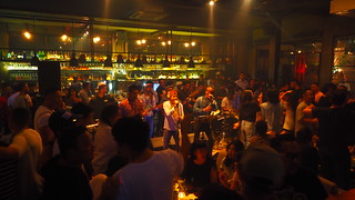 This club had an amazing cover band playing mostly English pop