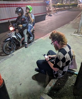 Harper Reed - Trying to catch a ride back to the hotel. Terrible phone service + foreign names made catching Gr...