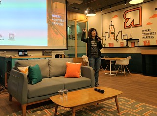 Vanessa, the founder of rework, kicks off our event