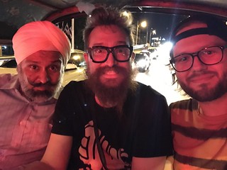 Tuk Tukkin with Binny Bhatia. I can't remember if this was before or after he almost got into a fight with a cabbie