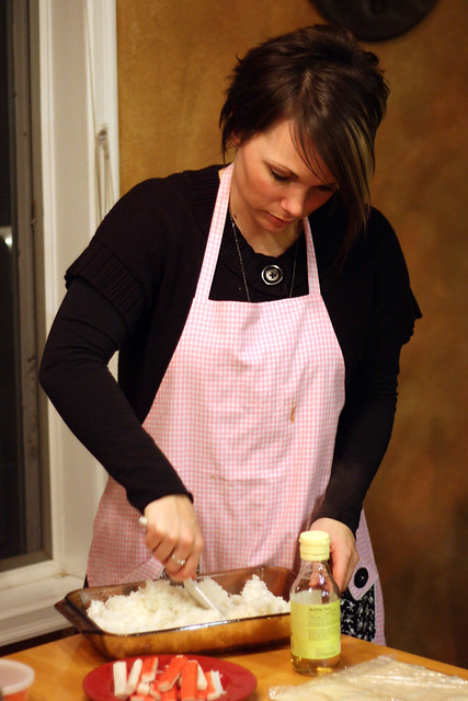 Makin Rice for Sushi