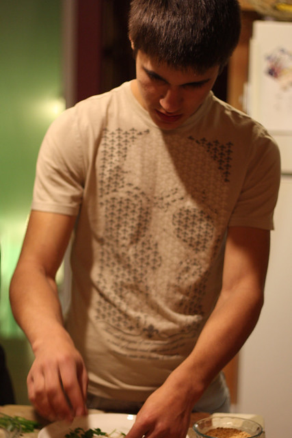 Anthony Making a Spring Roll