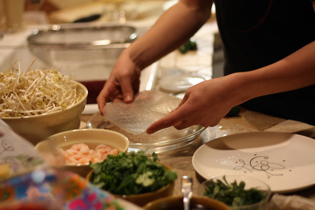 Gabe makin Spring Rolls