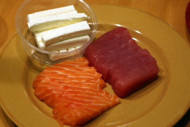 Salmon, Tuna, ...cream cheese