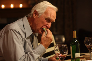 Grandpa Eatin Spring Rolls