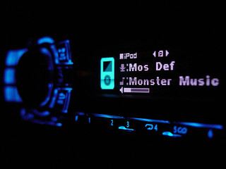 Alpine CDA-9886 Display at Night