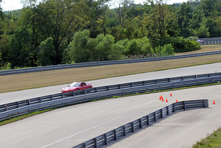 Jon running around the track