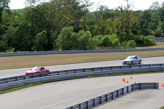 Jon running around the track