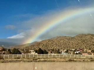 A rainbow outside Alburqueue