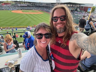 Baseball - Kari and me