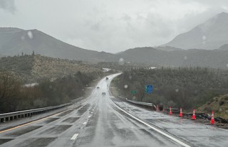 Starting the trip home with some more weather