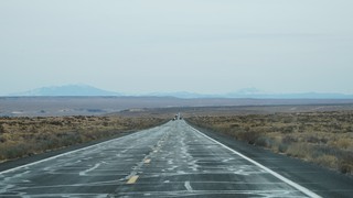 Leaving the reservation toward Flagstaff