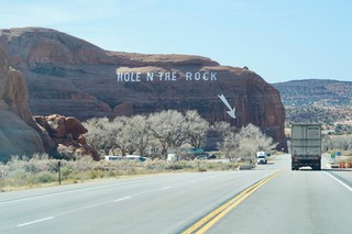 I wonder if there's a hole in that rock