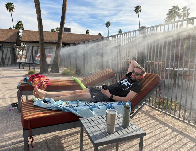 Chillin under the misters