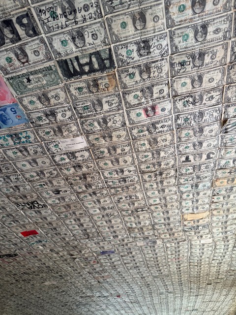 Superstition Saloon dollar bills