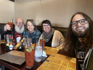 Bloodies with Kari's parents!