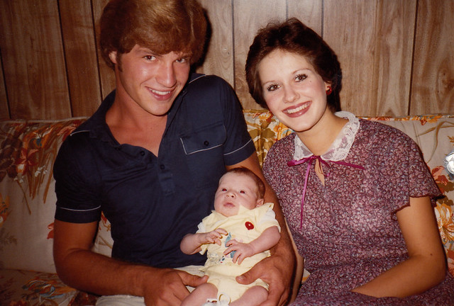 6 days old with mom and dad