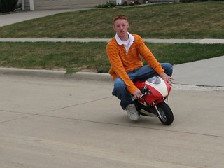 Sean Rankin - Riding the pocketbike