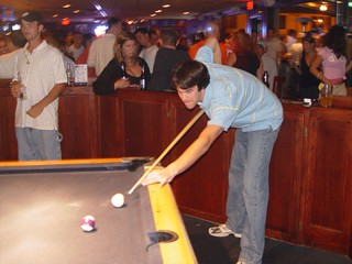 Shooting pool @ Drink