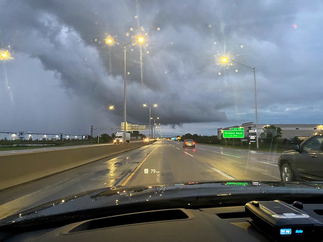 On the edge of the storm