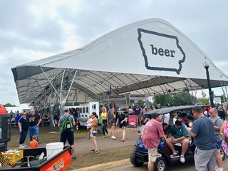 This new Iowa Craft Beer tent is pretty big
