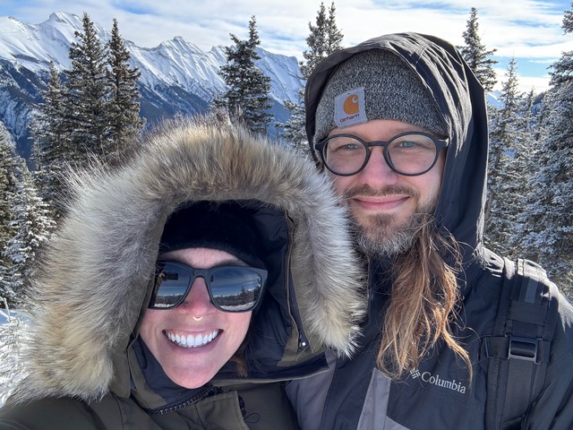 Taking it all in at Sulphur Mountain
