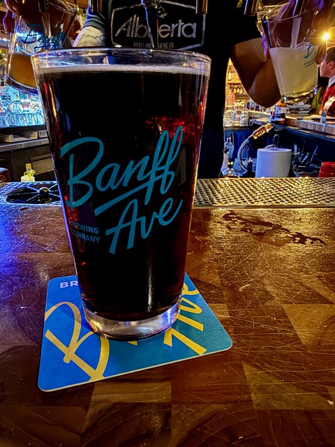 Holed up for the Super Bowl at Banff Ave Brewery