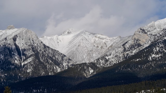 Mountains from the Canmore Brewery