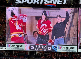 Hockey - The Calgary Flames mascot is so ridiculous. Looks like a hand-me-down from Chuck E Cheese.