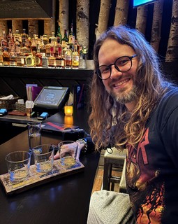 Drinks - A gin flight at Park Distillery. The Flora was very good on the rocks and the barrel aged was inc...