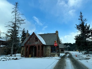 Snow - Entering Banff National Park