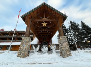 Snow - Checking in at Post Hotel