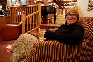 Drinks - A hot toddy before bed in the Post Hotel lounge