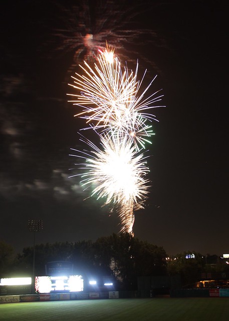 Fireworks after the game