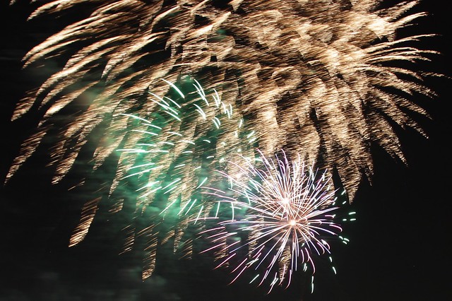 Fireworks after the game