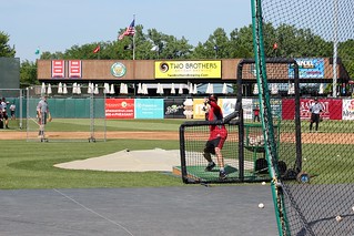 Baseball - Hangin out on the ball field during warm ups