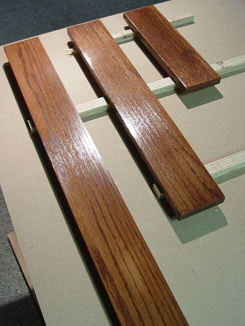 First coat of Spar Marine Varnish.