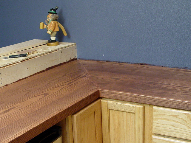 After a sand, more stain, and sitting a few hours - looks much better